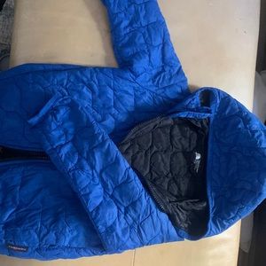 The north face toddler quilted hooded full zip jacket 3T